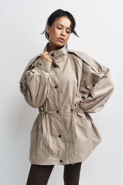 Куртка-реглан на кулиске