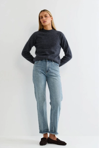 Джемпер из альпаки и кашемира Erist store, цвет: серый, НФ-00003208 купить онлайн