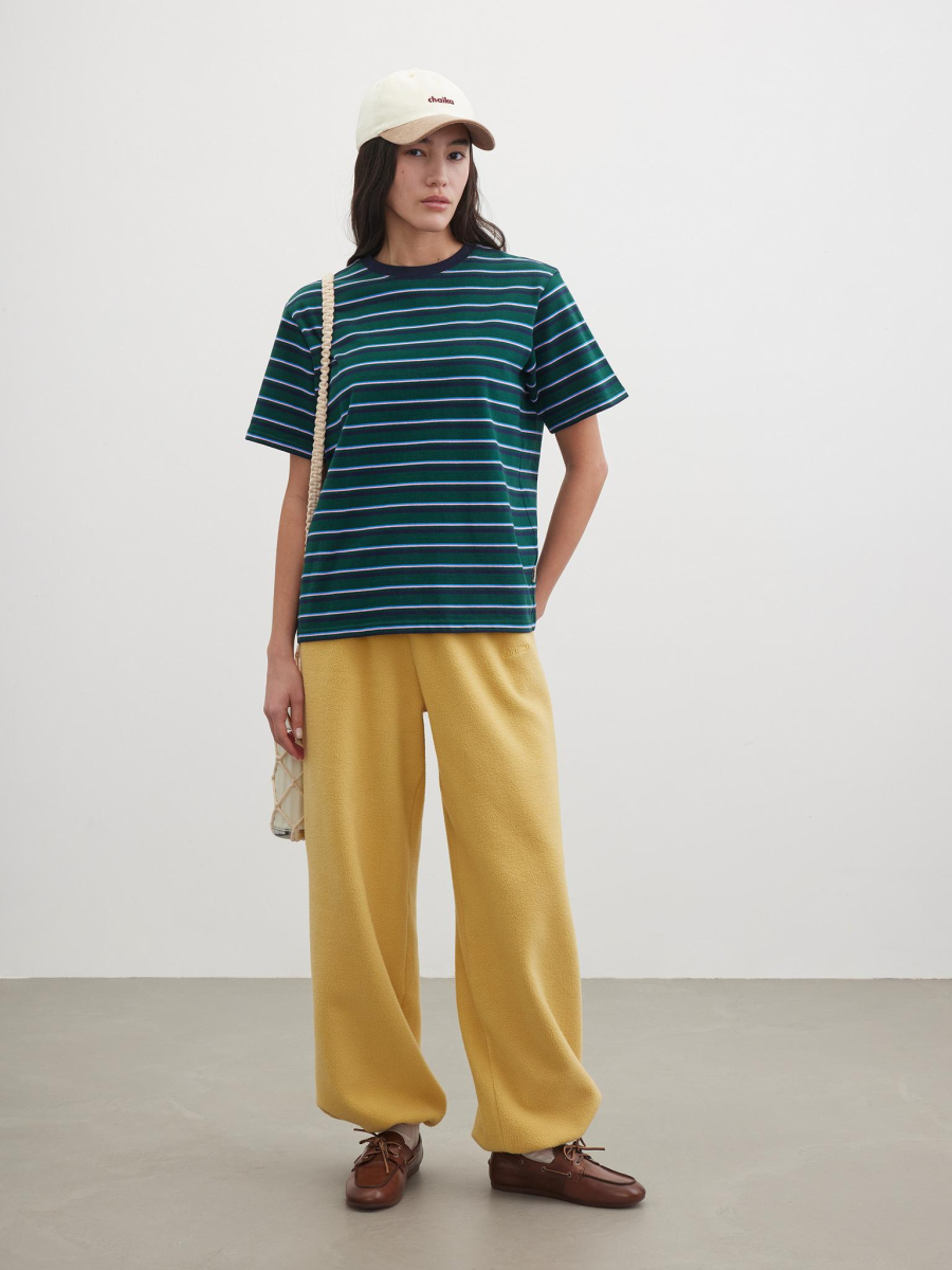 Футболка в полоску Chaika, цвет: зеленый, SS26TS03-180 купить онлайн