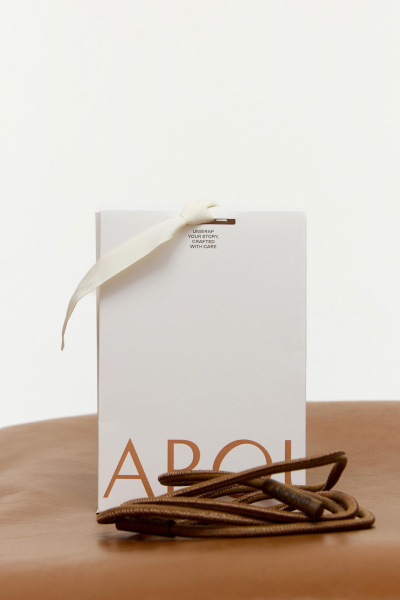 Шнур из натуральной кожи круглый AROUND, цвет: коричневый 54_2L01 купить онлайн