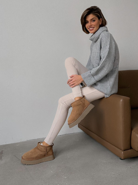 Угги из натуральной замши SBALO, цвет: рыжий SUG4-3 купить онлайн Угги из натуральной замши SBALO, цвет: рыжий SUG4-3 купить онлайн