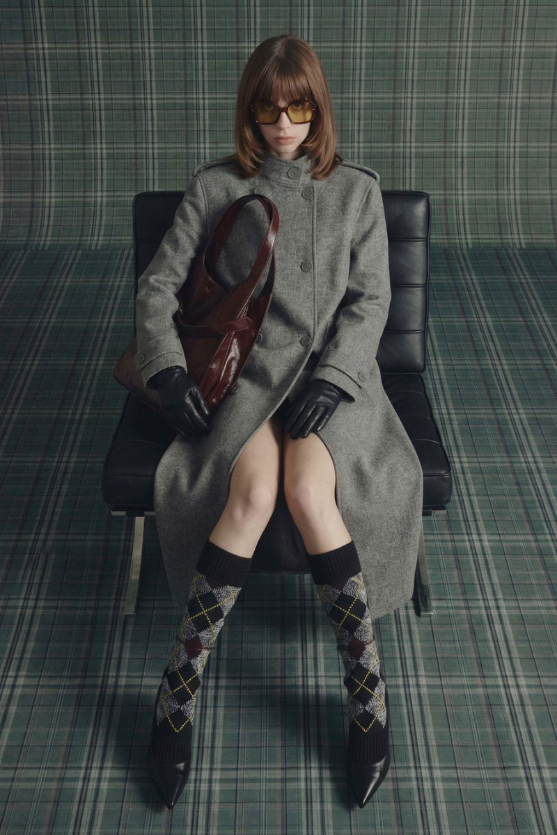 Пальто из смесовой шерсти TOPTOP, цвет: серый, TTS.041.14157.801 купить онлайн