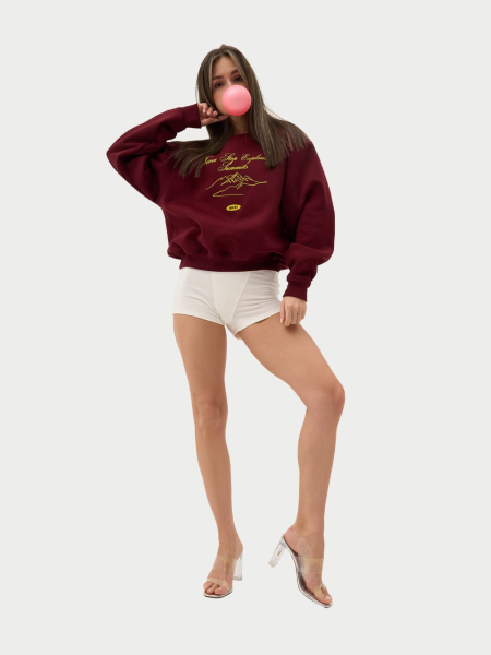 Свитшот с начесом ONSI, цвет: Бордовый,  купить онлайн