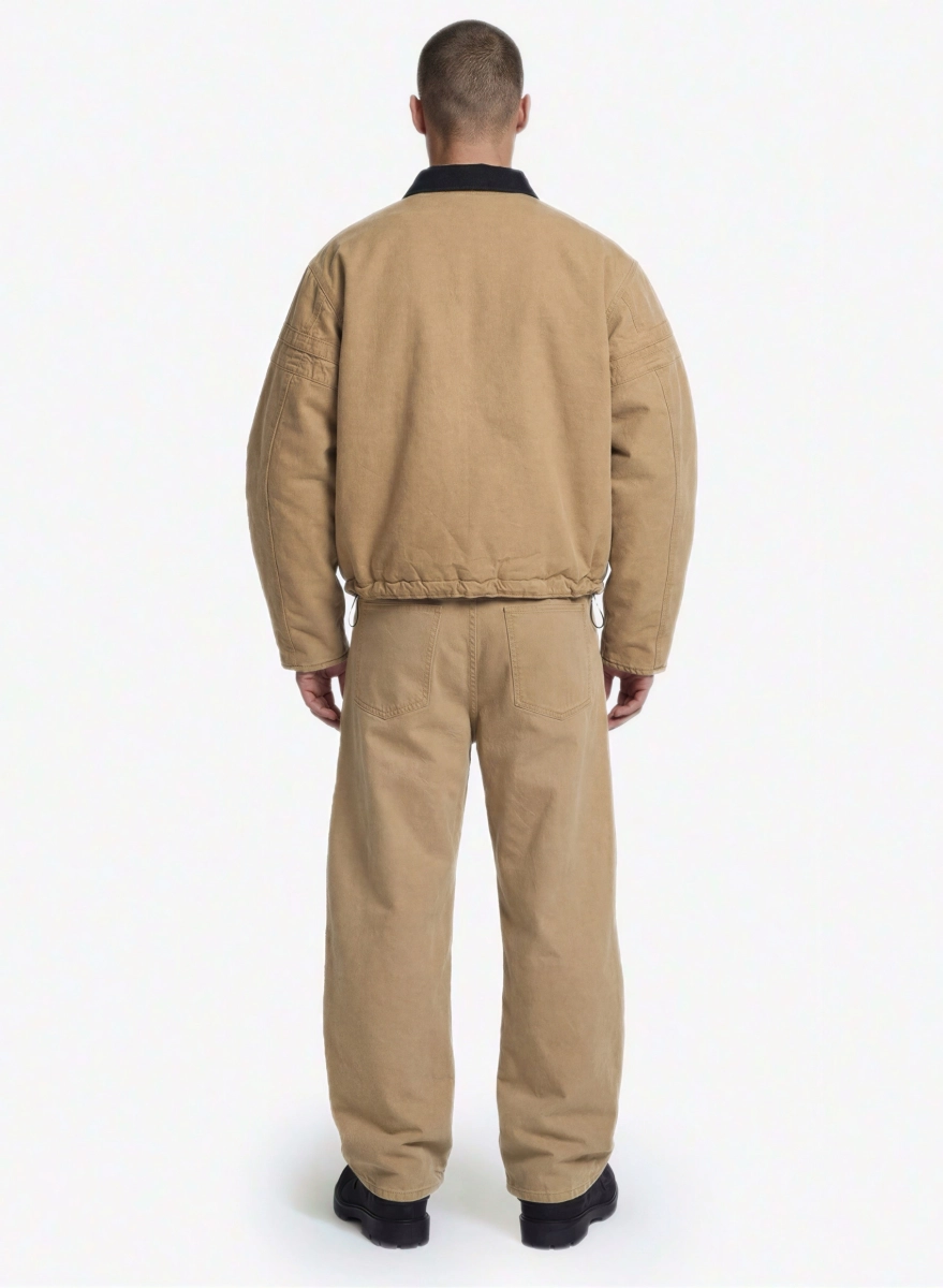 Брюки из канваса F | ABLE, цвет: бежевый, PNTS-FBL-CNVSNW-BG купить онлайн