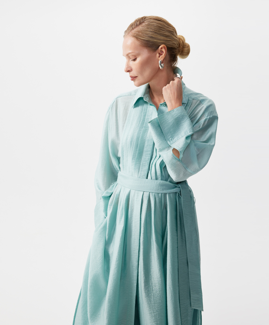 Туника с высокими разрезами GLVR, цвет: зеленый, 126G26GAC2222 купить онлайн