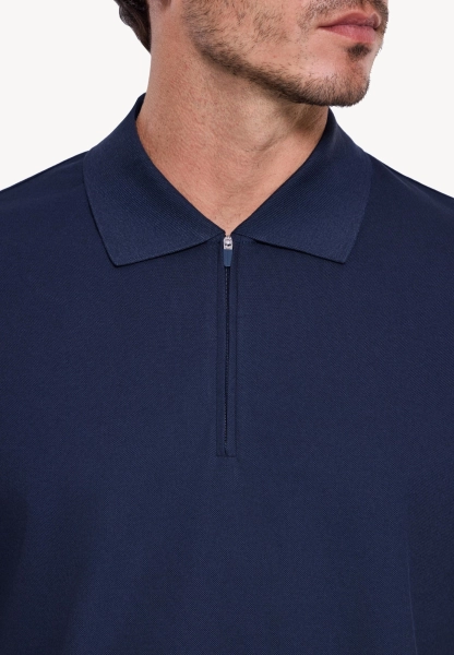 Мужской джемпер с воротником поло MUTED, цвет: темно-синий, 904463.MTSH0031_Navy-blue купить онлайн