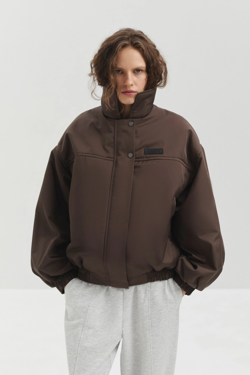 Бомбер укороченный