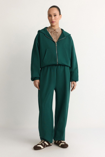 Брюки из 100% хлопка TOPTOP, цвет: зеленый, TT.032.17671.500 купить онлайн