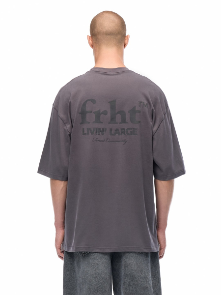 Футболка с принтом FRHT, цвет: графит, TSLVNLGRP купить онлайн