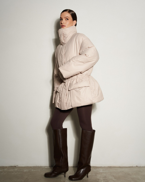 Куртка Парка YONSRU, цвет: бежевый,  купить онлайн