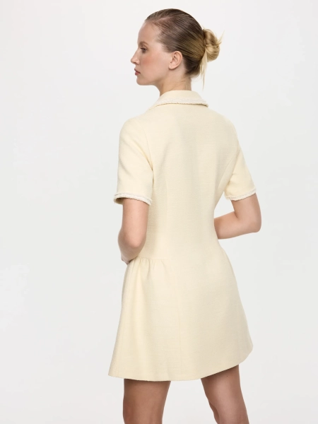 Платье твидовое ANNA PEKUN, цвет: Желтый, 20.2039.200 купить онлайн