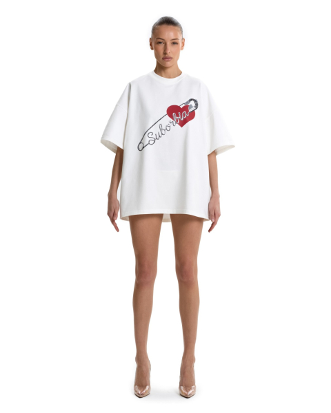 Футболка с принтом Suborbia, цвет: белый 006751 | новая женская коллекция купить онлайн