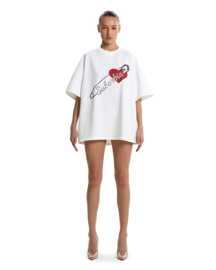 Футболка с принтом Suborbia, цвет: белый 006751 | новая женская коллекция купить онлайн