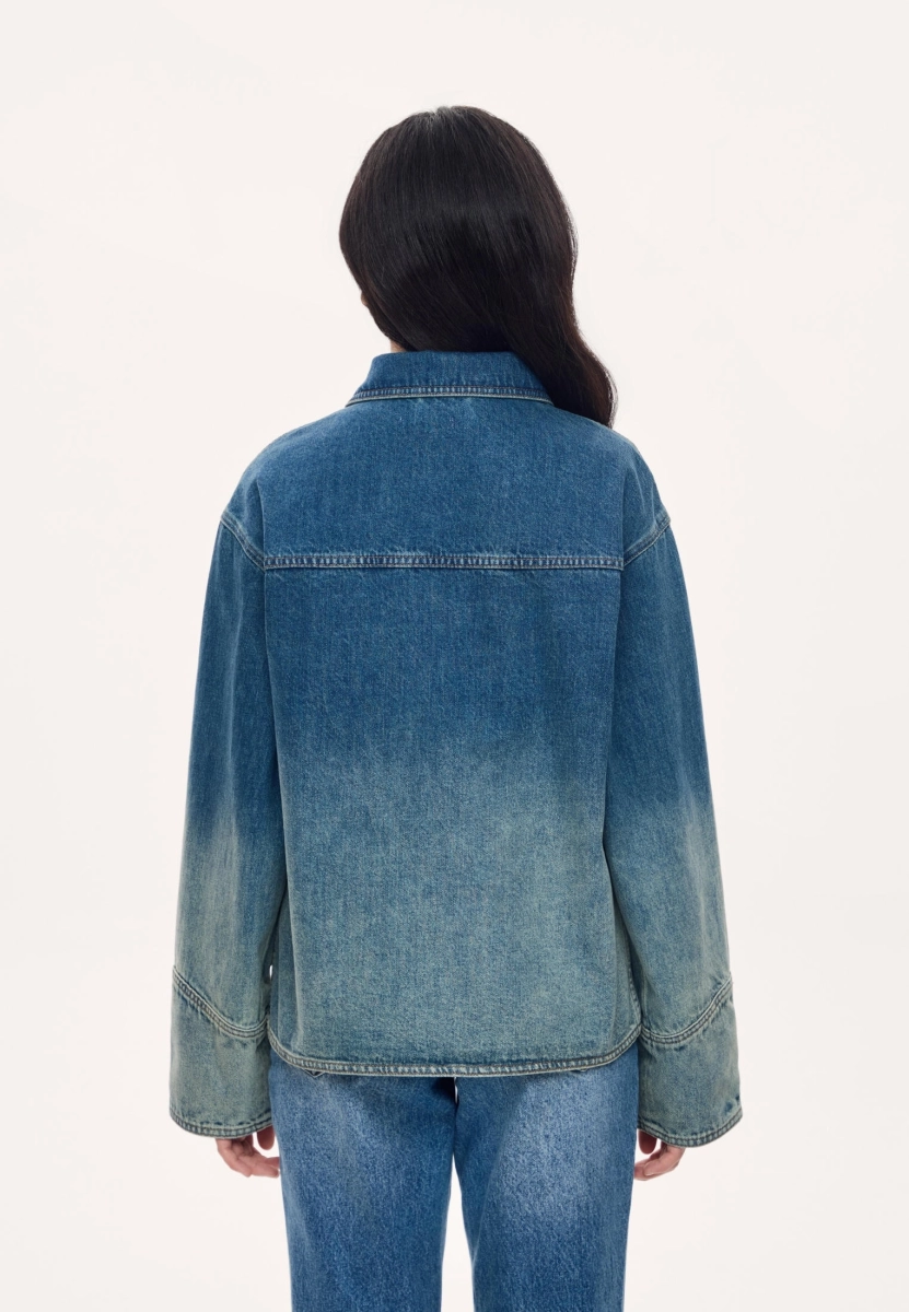 Женская рубашка из денима MUTED, цвет: голубой, 905338.WSHR0011_Light-blue купить онлайн