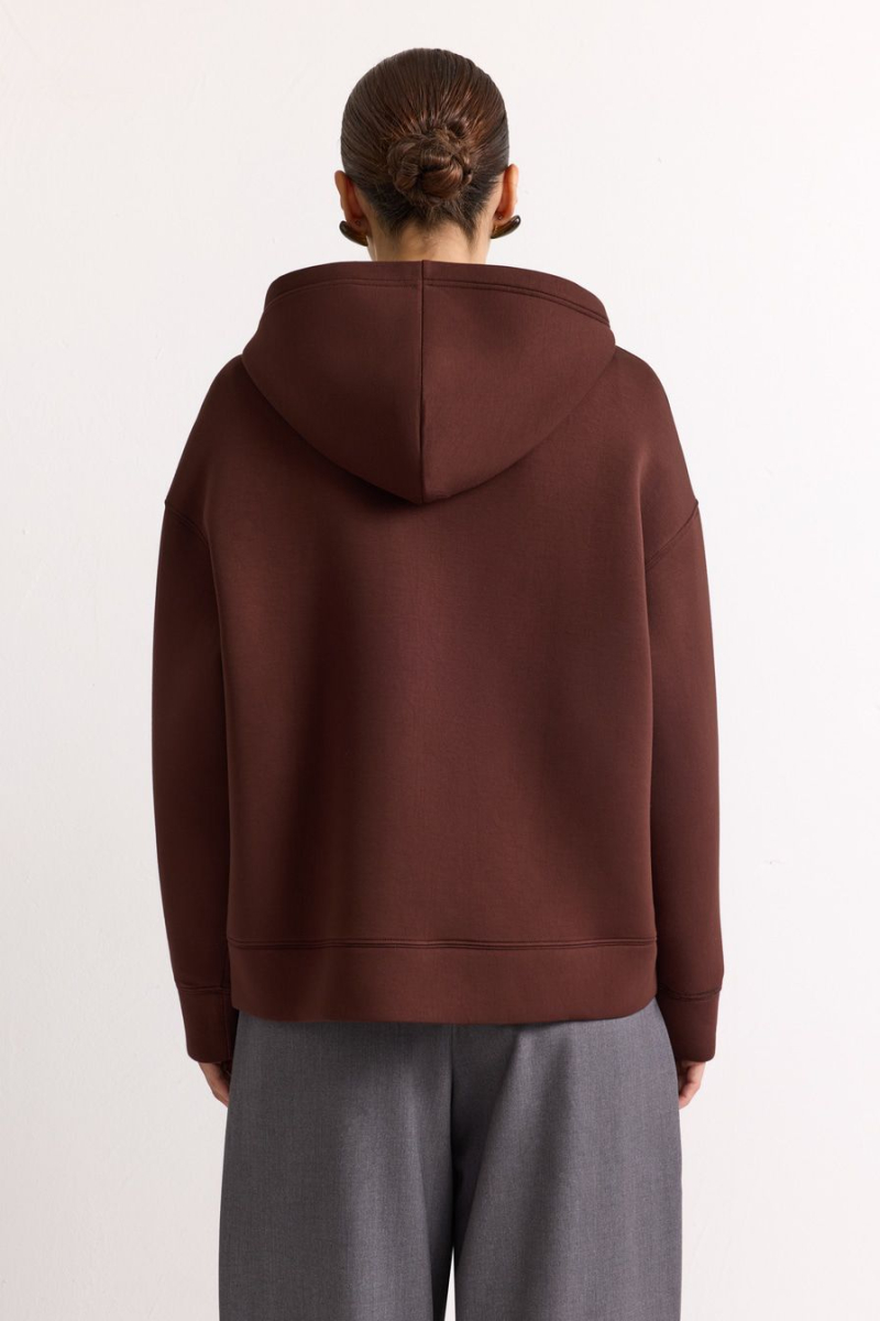 Худи из неопрена на молнии TOPTOP, цвет: коричневый, TT.054.15833.700 купить онлайн