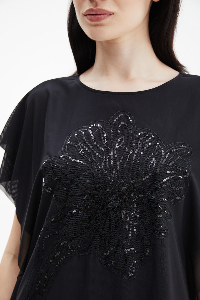 Блузка M.REASON, цвет: Черный, 13.11339.T2447.1 NY26 купить онлайн Блузка M.REASON, цвет: Черный, 13.11339.T2447.1 NY26 купить онлайн