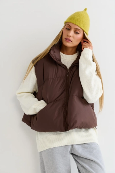 Жилет Erist store, цвет: коричневый, НФ-00003206 купить онлайн