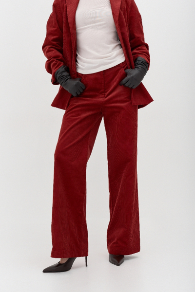 Брюки из вельвета Ricoco, цвет: зимний ягодный, 3078/3 купить онлайн Брюки из вельвета Ricoco, цвет: зимний ягодный, 3078/3 купить онлайн