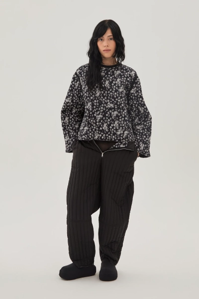 Утепленный свитшот UNKE, цвет: Черный, 2601SS0012P_BL/FL купить онлайн