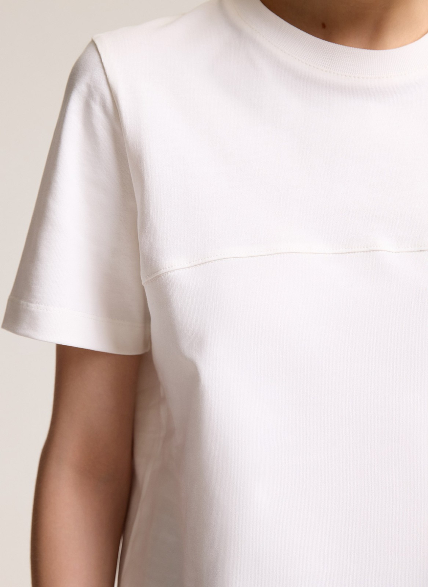 Футболка из плотного трикотажа ALL WE NEED, цвет: белый,  купить онлайн