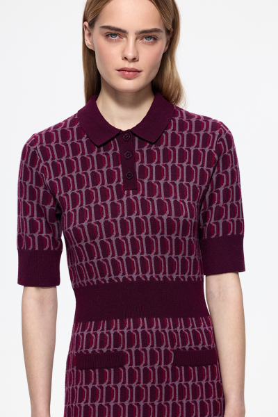 Платье вязаное женское DREAMS BY ALENA AKHMADULLINA, цвет: фиолетовый, 126104070304559/712000 купить онлайн