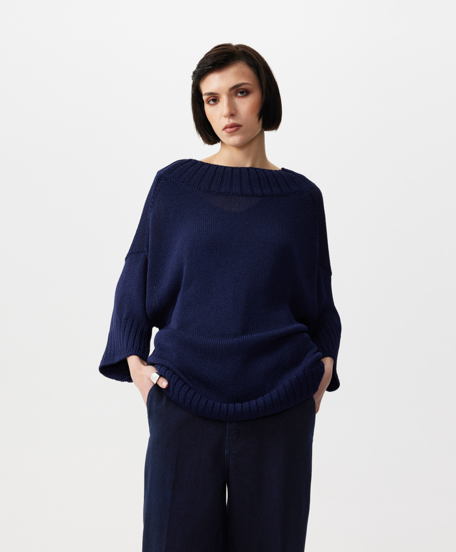 Джемпер оверсайз удлиненный