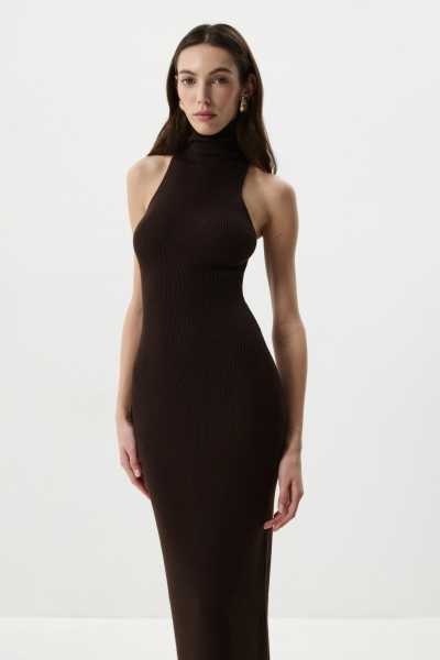 Платье макси Charmstore, цвет: коричневый, 306-51098-551 купить онлайн