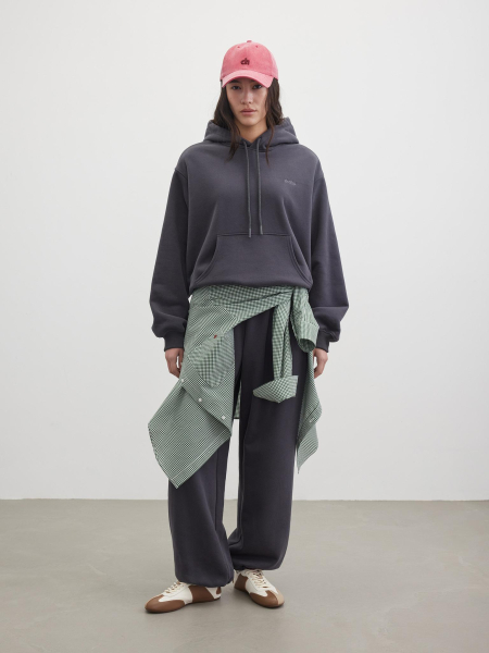 Утепленное худи с капюшоном Chaika, цвет: серый, AW25HO01-14 купить онлайн