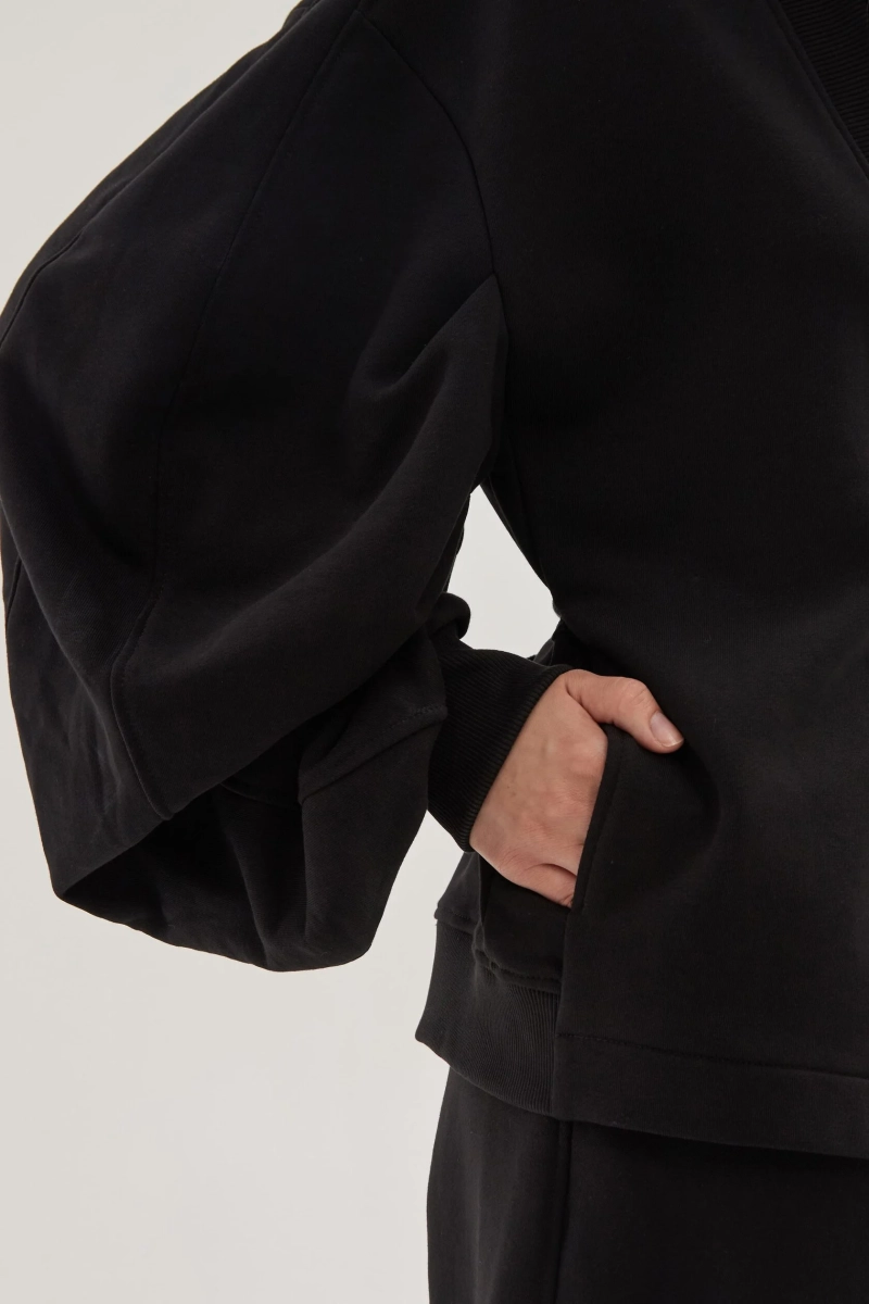 Кардиган свободный UNKE, цвет: Черный, 2601J009C_BL купить онлайн