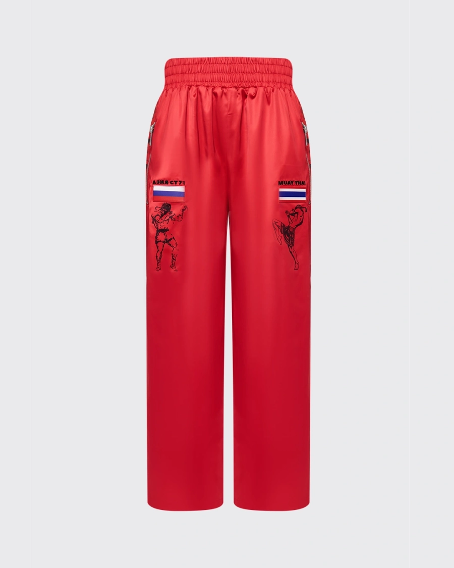Костюм женский МУАЙ-ТАЙ ASIA ST 71, цвет: красный, Ast71.suit-Thai-w-red купить онлайн