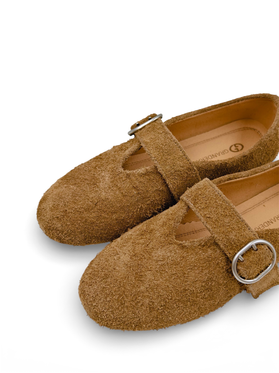 Туфли из натуральной замши GRANDERA, цвет: коричневый c165-5 (910) купить онлайн