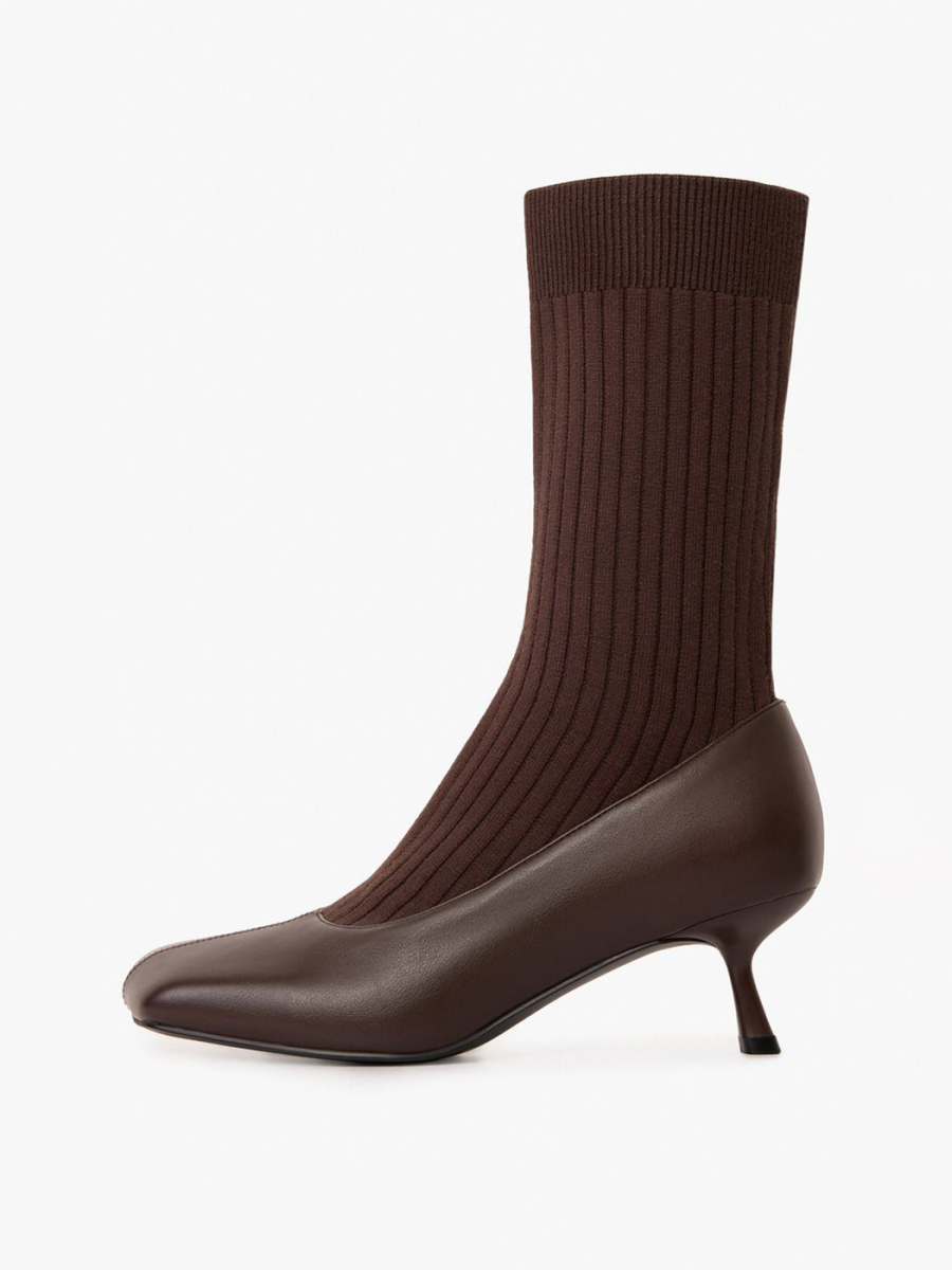 Полусапоги с квадратным мысом