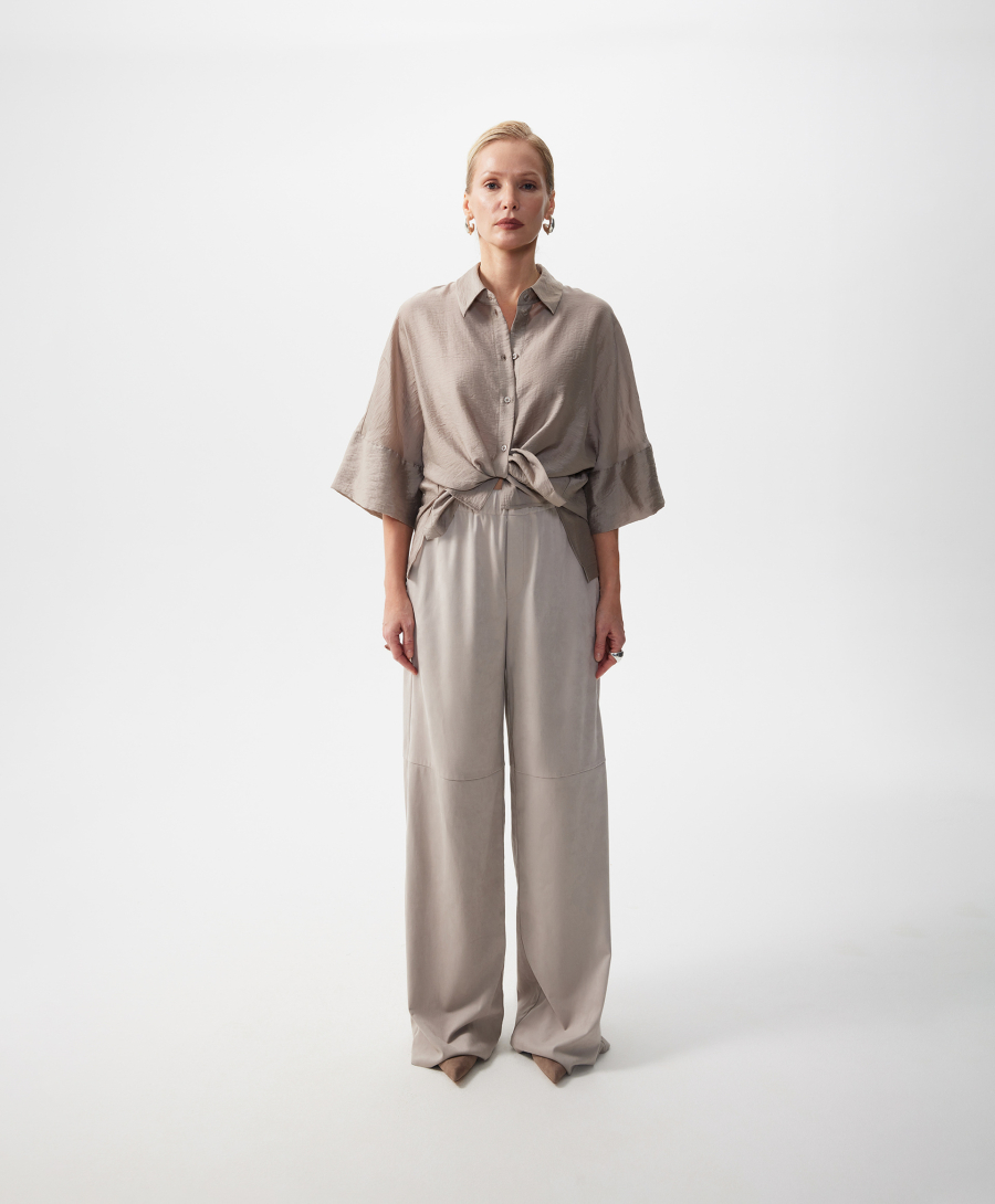 Блузка с коротким рукавом оверсайз GLVR, цвет: серый, 126G22GAC2230 купить онлайн