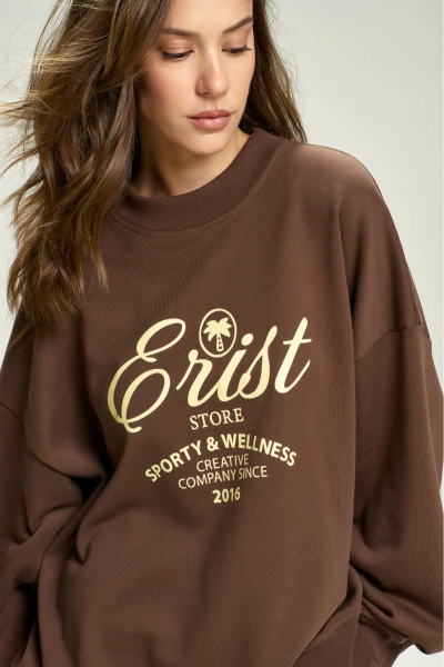 Свитшот Wellness Brown Erist store, цвет: коричневый, НФ-00002805 купить онлайн Свитшот Wellness Brown Erist store, цвет: коричневый, НФ-00002805 купить онлайн