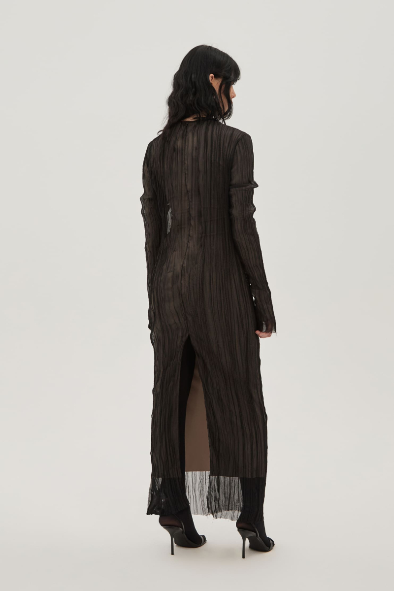 Платье минималистичное UNKE, цвет: Черный, 2601D010PV_BL купить онлайн