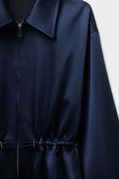 Куртка полуприлегающего силуэта из сатина REFERT, цвет: синий, 02-4088/1-2511 купить онлайн