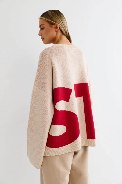 Джемпер c логотипом Erist store, цвет: красный, НФ-00003251 купить онлайн