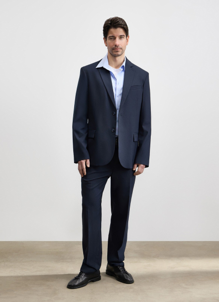 Пиджак из тонкой шерсти ALL WE NEED, цвет: синий,  купить онлайн