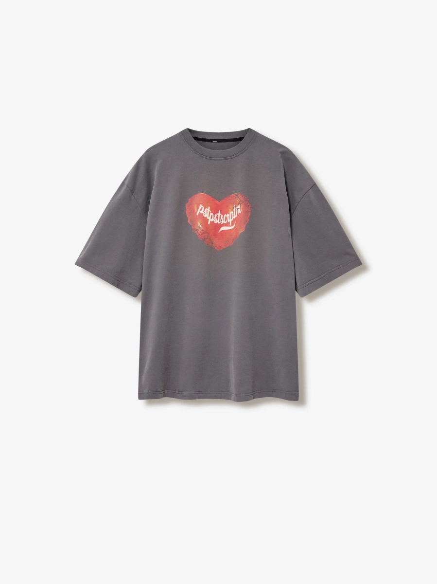 Футболка оверсайз с принтом p.p.s., цвет: серый, 1039.01.00.GRY купить онлайн