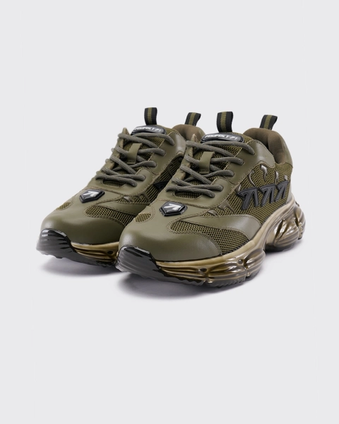 Кроссовки с резиновыми каплями ASIA ST 71, цвет: зеленый Ast71.sneakers-rubberdrop-khaki | новая мужская коллекция купить онлайн