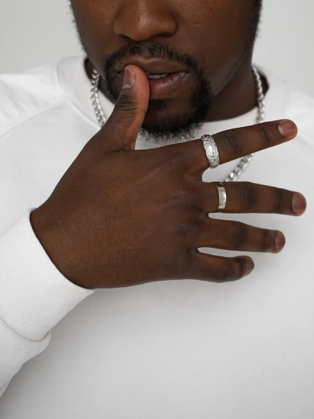 Серебряное глянцевое кольцо, 5 мм SBLESKOM, цвет: Серебряный, 10300 купить онлайн