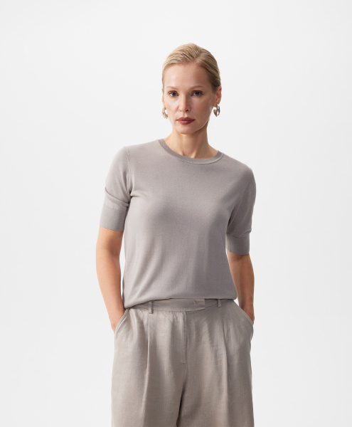 Джемпер с коротким рукавом GLVR, цвет: серый, 126G22GAC3118 купить онлайн