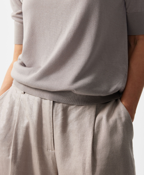 Шорты с перламутровым блеском GLVR, цвет: серый, 126G22GAC6002 купить онлайн