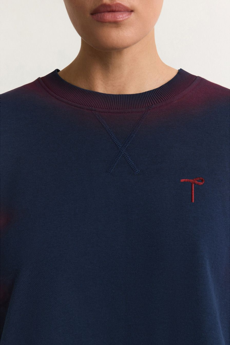 Свитшот со спрей-эффектом TOPTOP, цвет: синий, TT.053.17996.621 купить онлайн