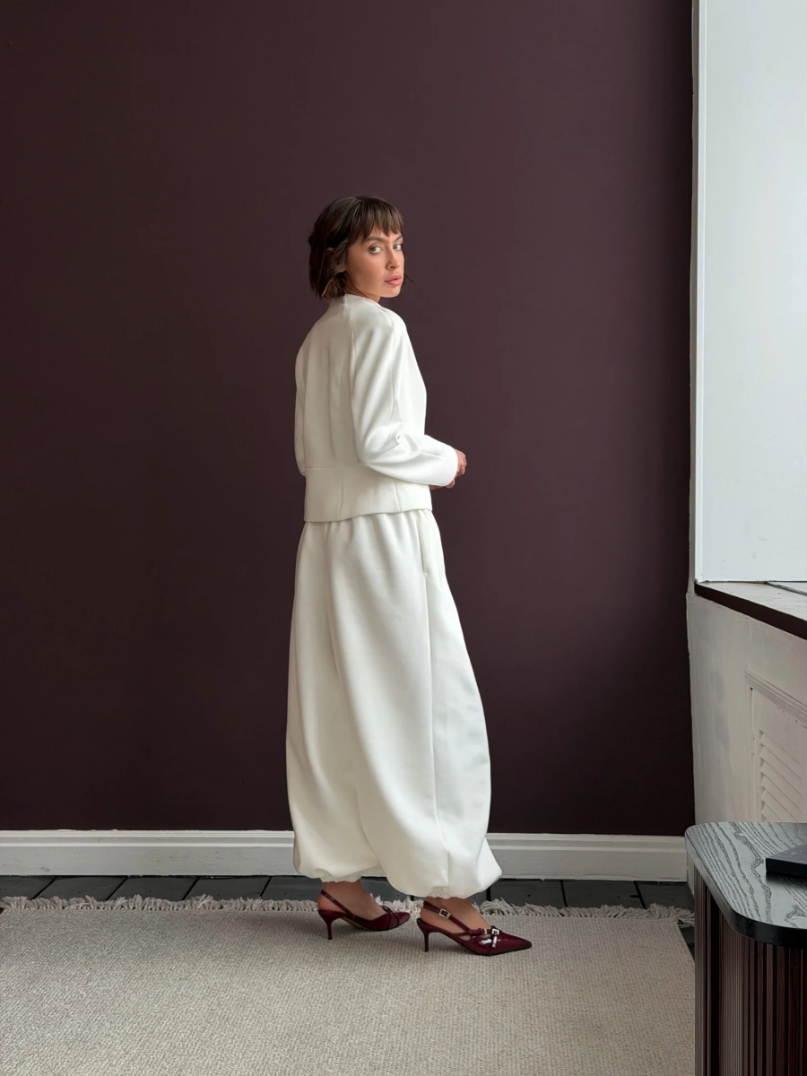 Брюки из замши GARCHIT, цвет: белый, GARZamBrMol купить онлайн