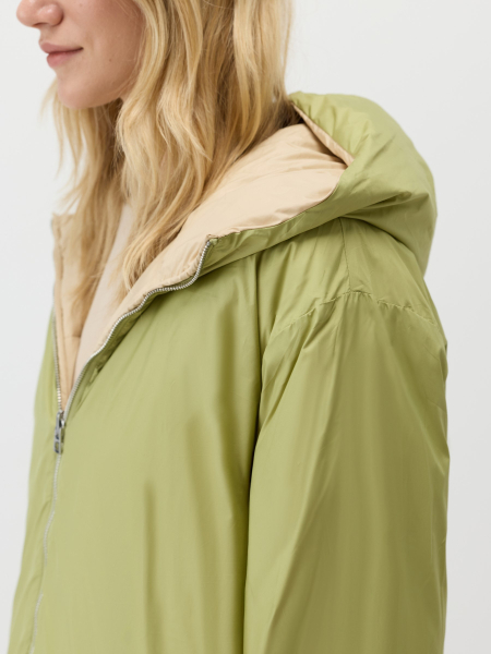 Пуховая куртка двусторонняя Conso, цвет: мультиколор, SDS 260101 - бежевый/зеленый купить онлайн