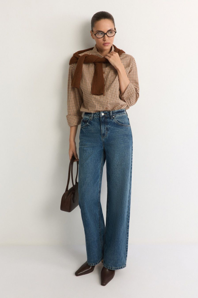 Джинсы прямые TOPTOP, цвет: синий, TT.036.18787.620 купить онлайн