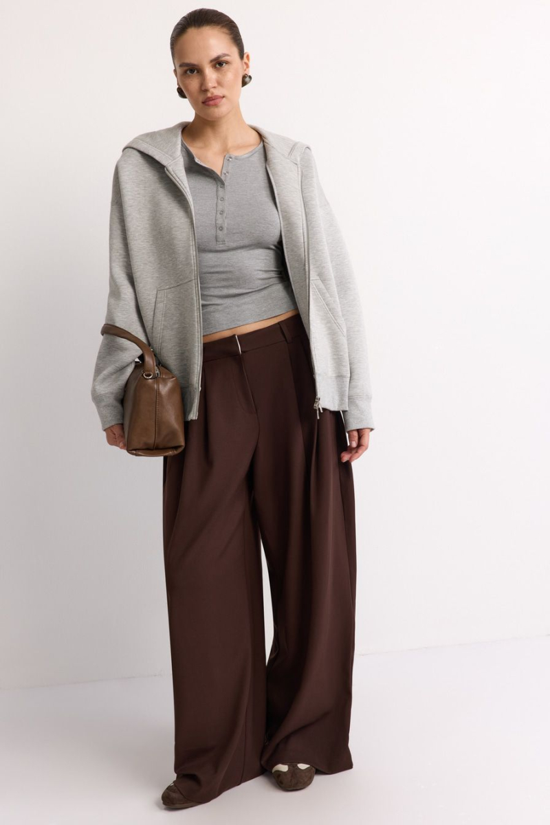 Худи из неопрена на молнии TOPTOP, цвет: серый, TT.054.15833.822 купить онлайн