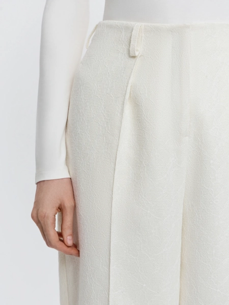 Брюки из кружева ANNA PEKUN, цвет: белый, 50.2588.100 купить онлайн