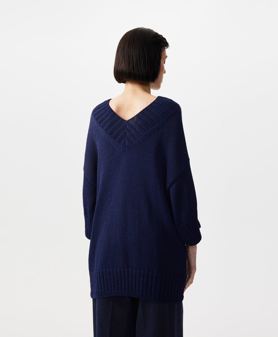 Джемпер оверсайз удлиненный GLVR, цвет: Черный, 126G23GAC3107 купить онлайн